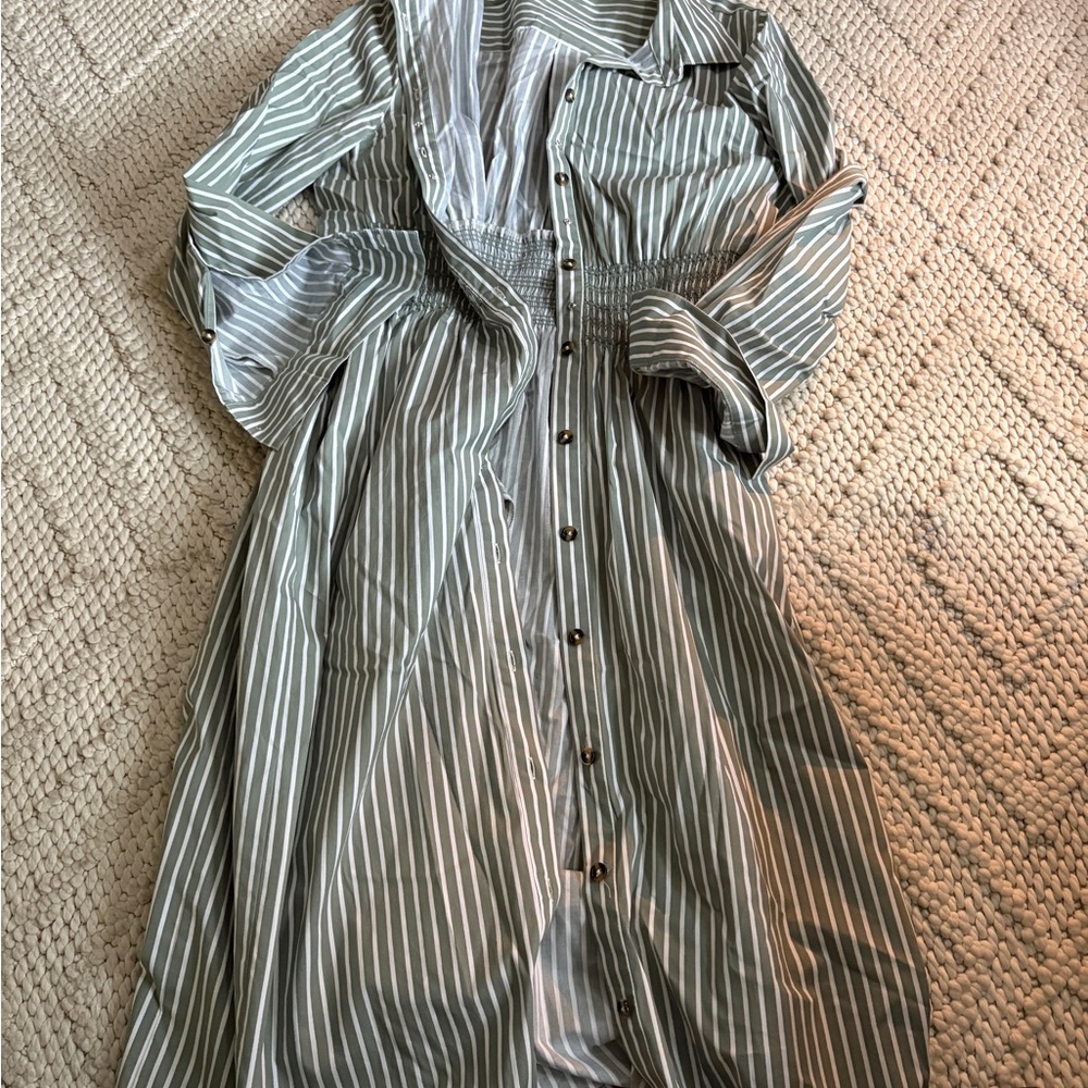 Universal Standard Full Button Shirt Dress